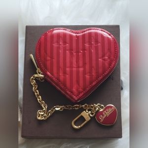 SOLD Louis Vuitton Limited Edition Rayures Heart Coin Purse